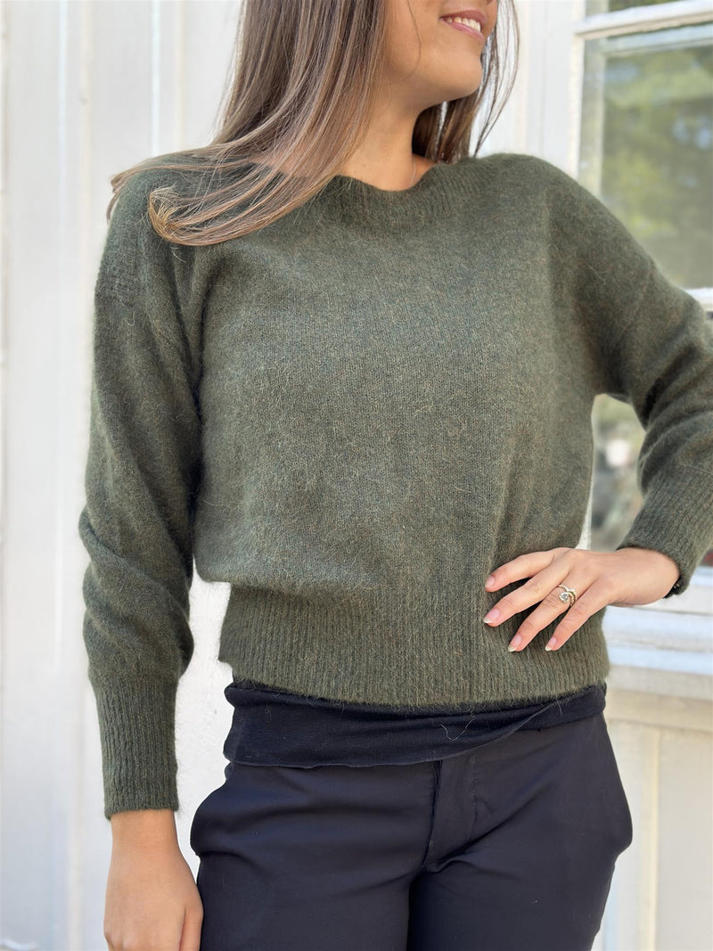 MALOU Pullover, Army melange
