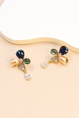 Earrings, Flower crystal