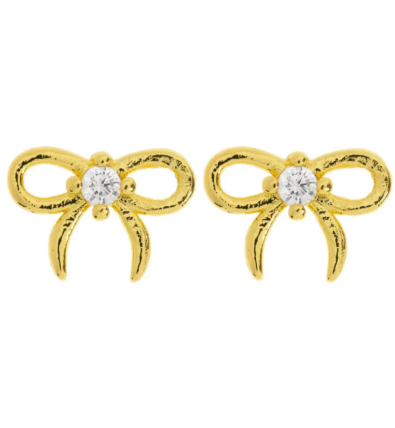 Juliette, Petite Bow with crystal, stud