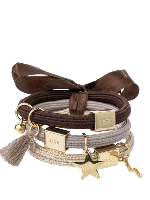 Hair Ties 3pk, Chocolate