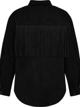 Suede Fringe Shirt