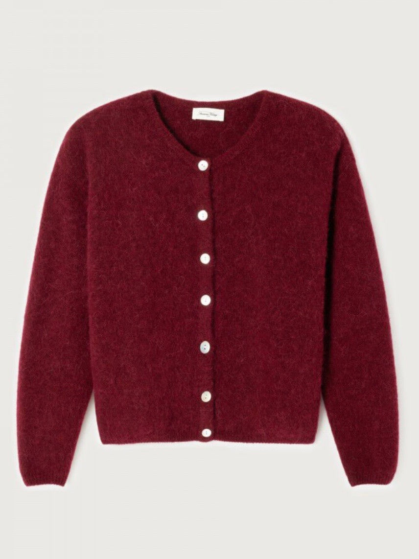 Vitow cardigan, Burgunder