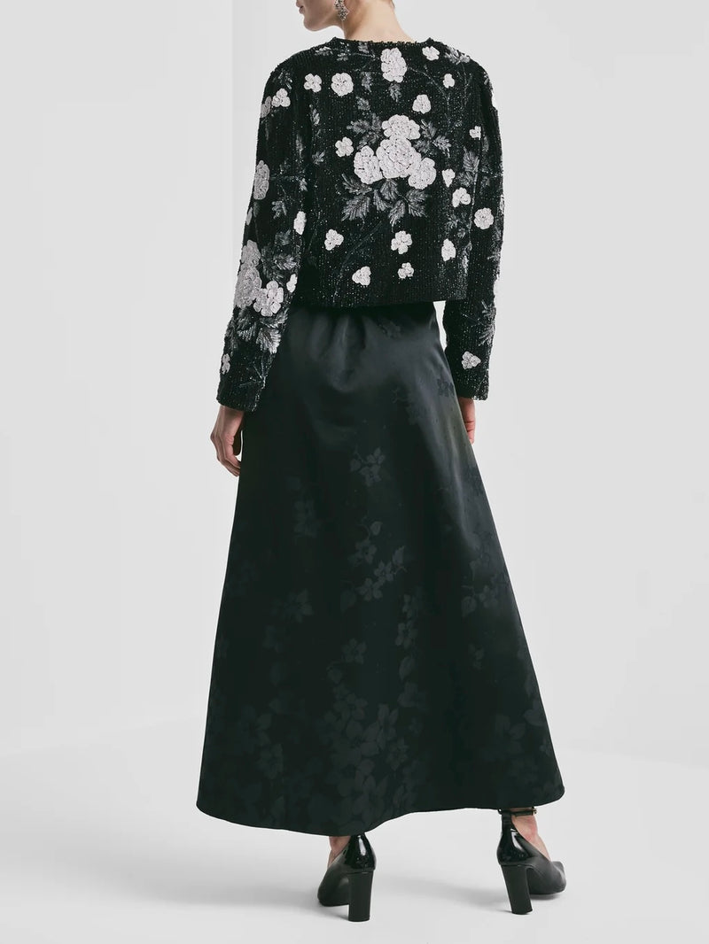 Beaded Cropped Jacket, Glamour