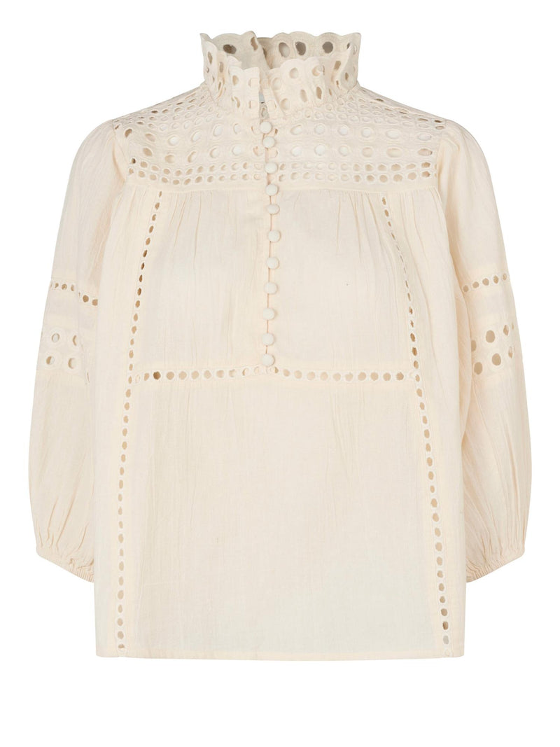 Brunie Blouse, Ecru