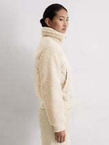 Curly patched Jacket, Natural Stone