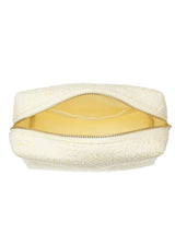 Tweed Make-Up Pouch Small, Yellow