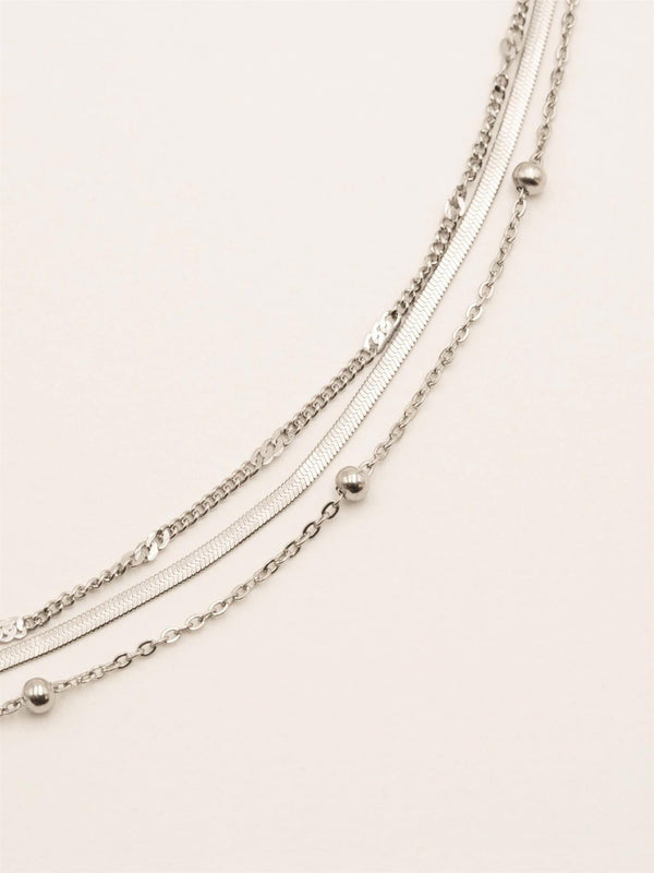Foxy necklace, Silver