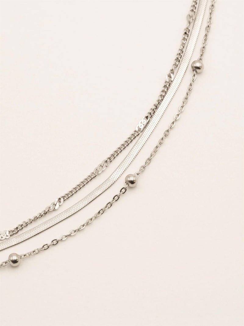 Foxy necklace, Silver