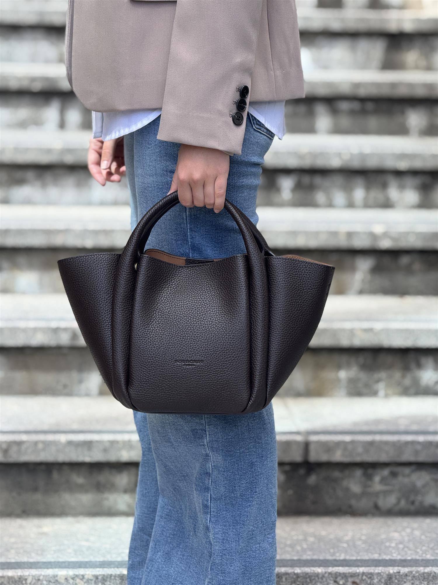 Citrouille Medium, crossbody, Marron