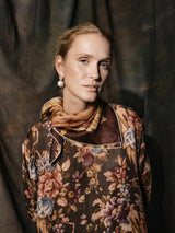 Small Classical Davina Scarf, Brown