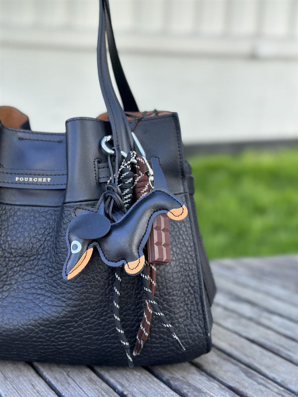 Bag Charm, Black Dachs Chocolate