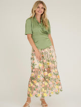 Fuschia skirt, Sand/Yellow