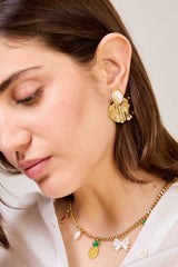 Earring, Pearl petal