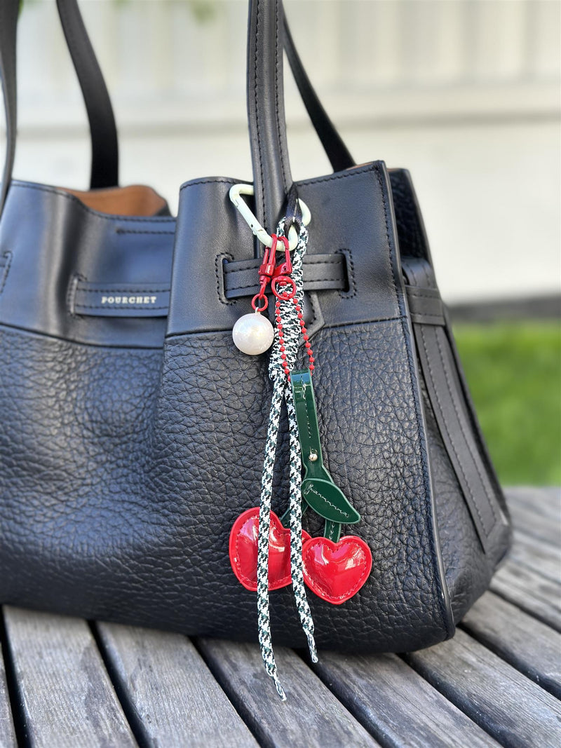 Bag Charm, Red Cherry