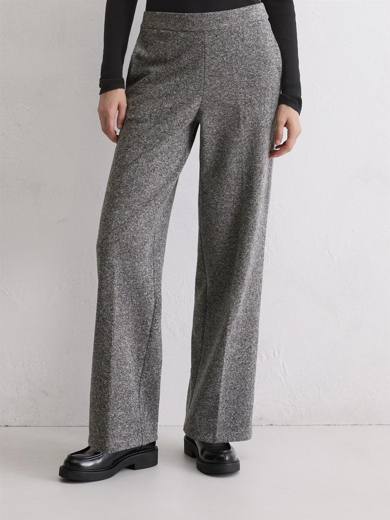 Jersey pants, wide leg