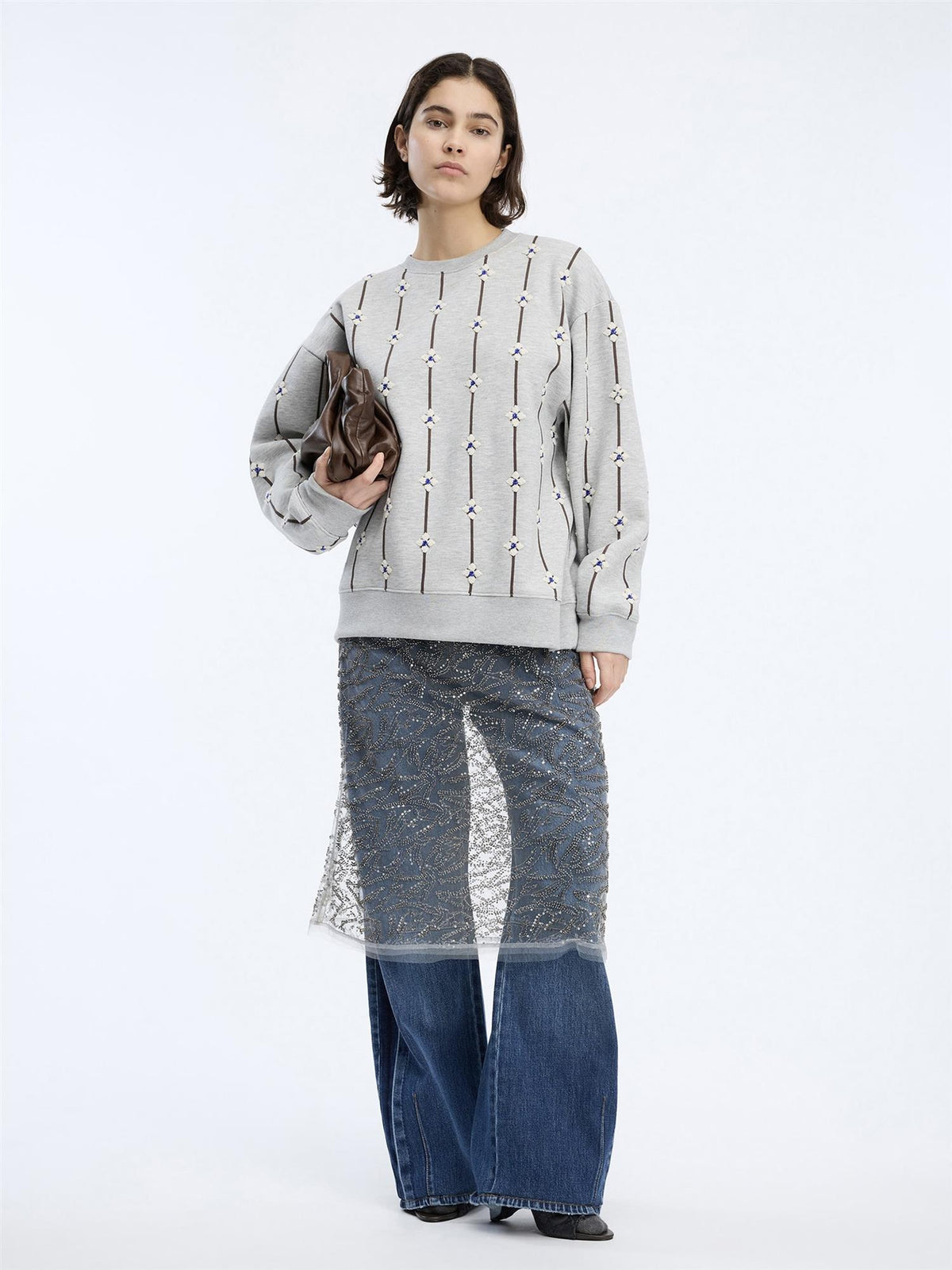 VESICLE Pullover, Light Grey