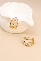 Earrings, Flower curls