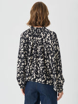 Venessa PW Blouse, Black Dot print