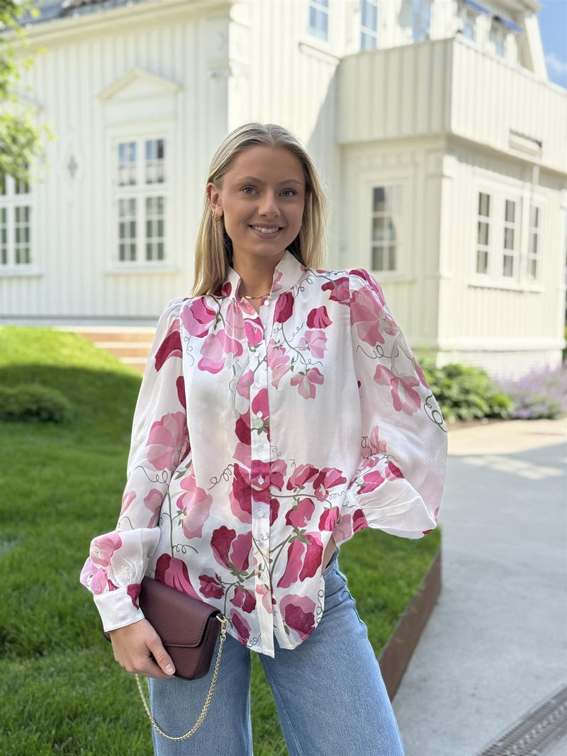 Organza Collared Blouse, Delicate
