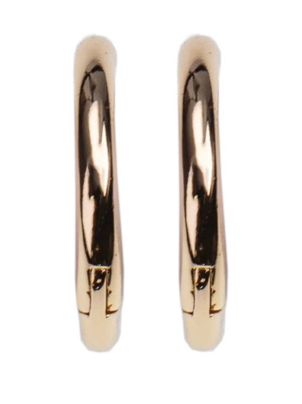 Earring, Medium Hoops, gold