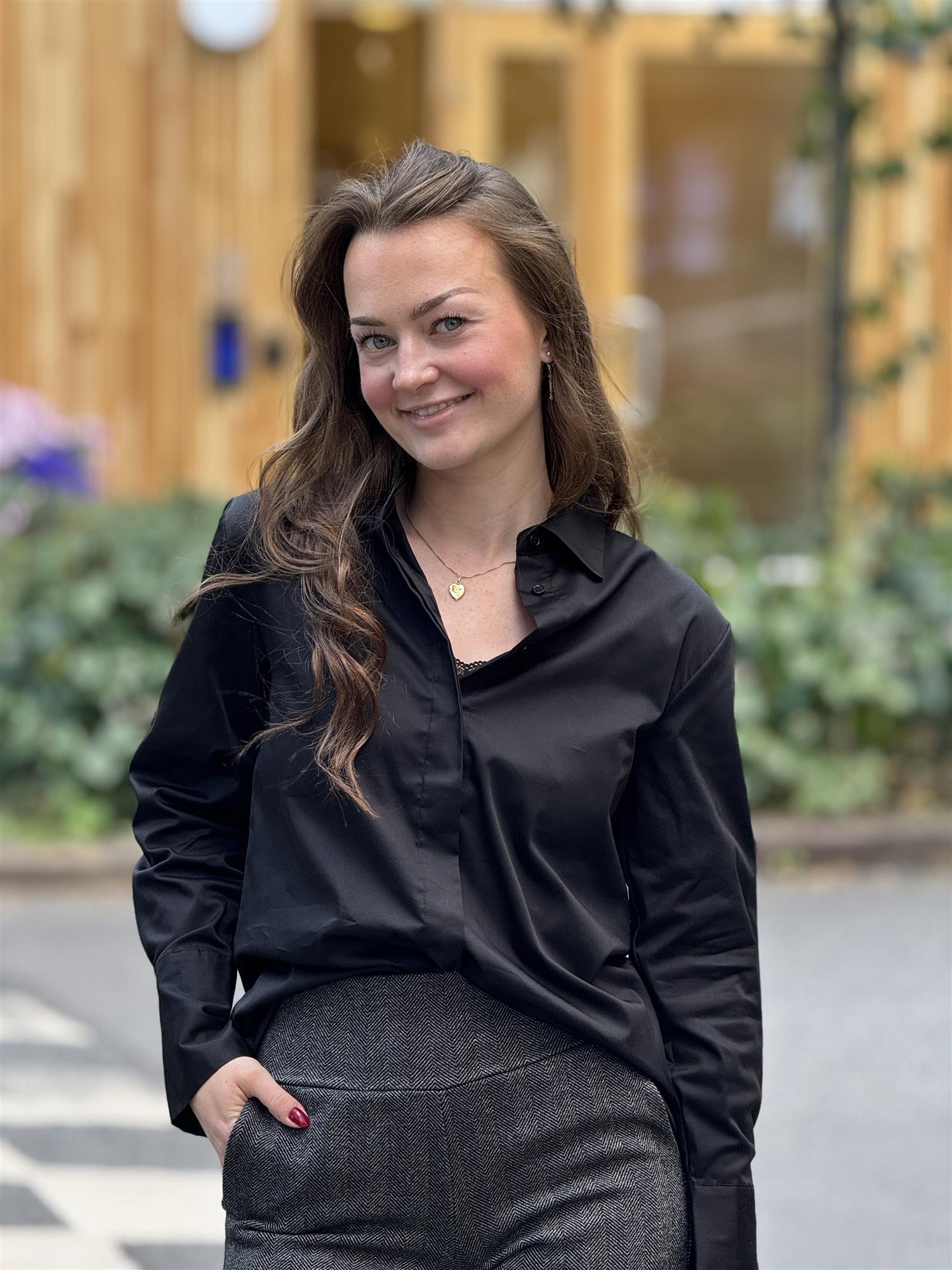 Bettina Classic Shirt, Black