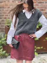 Camryn Knit Vest, Dark Grey