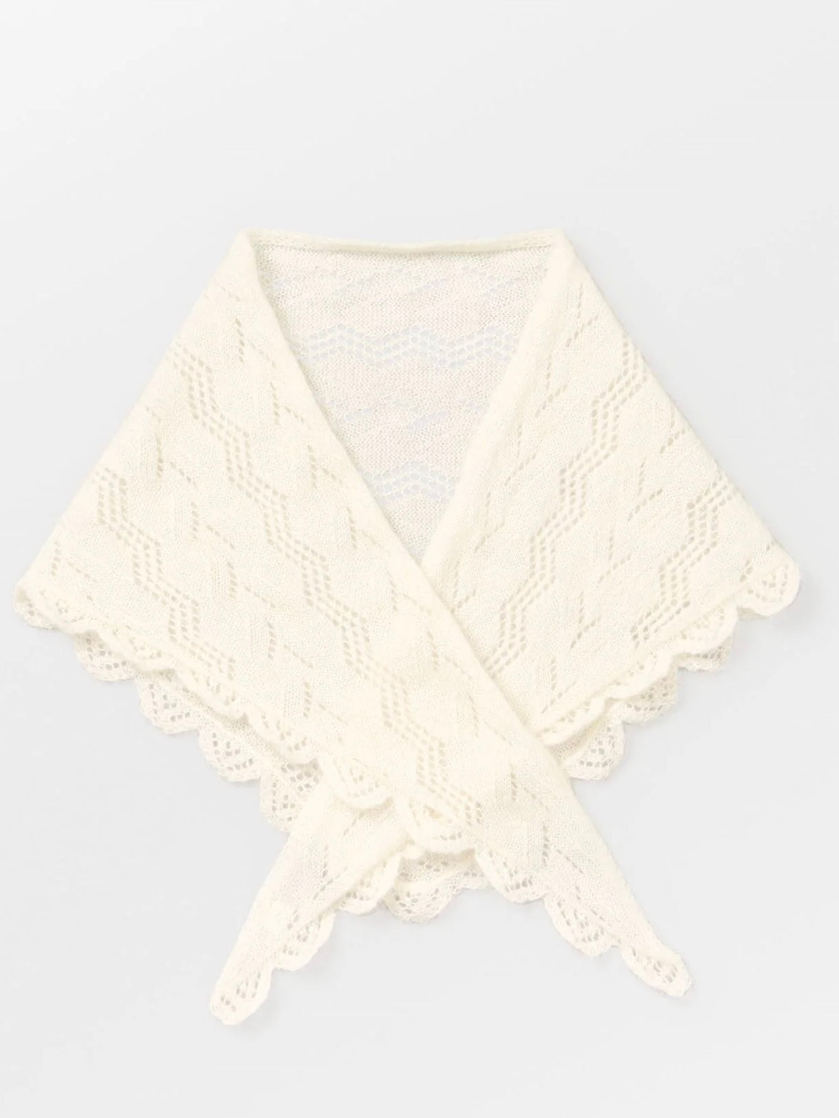 Opany Triangle Scarf, White