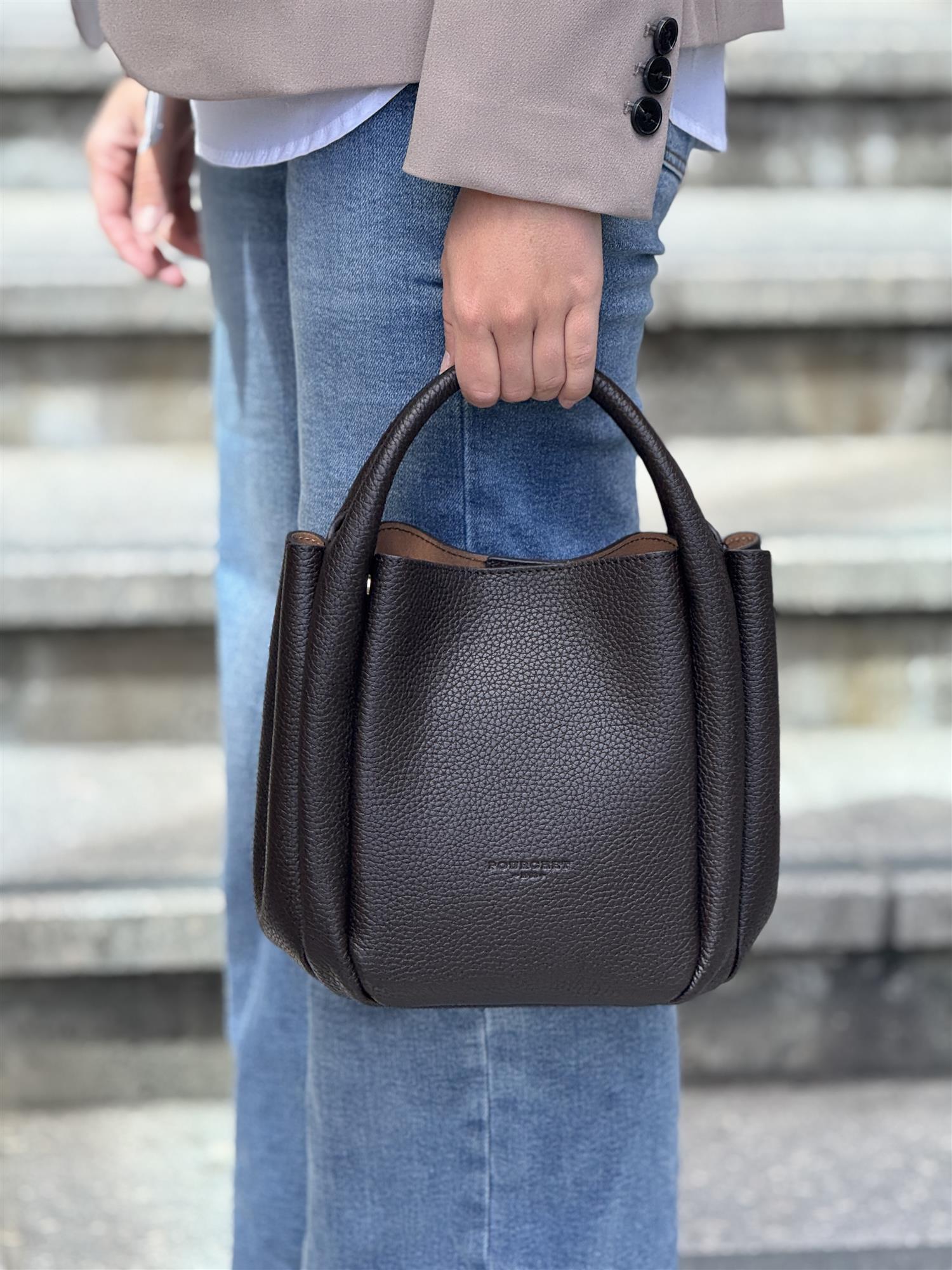 Citrouille Medium, crossbody, Marron