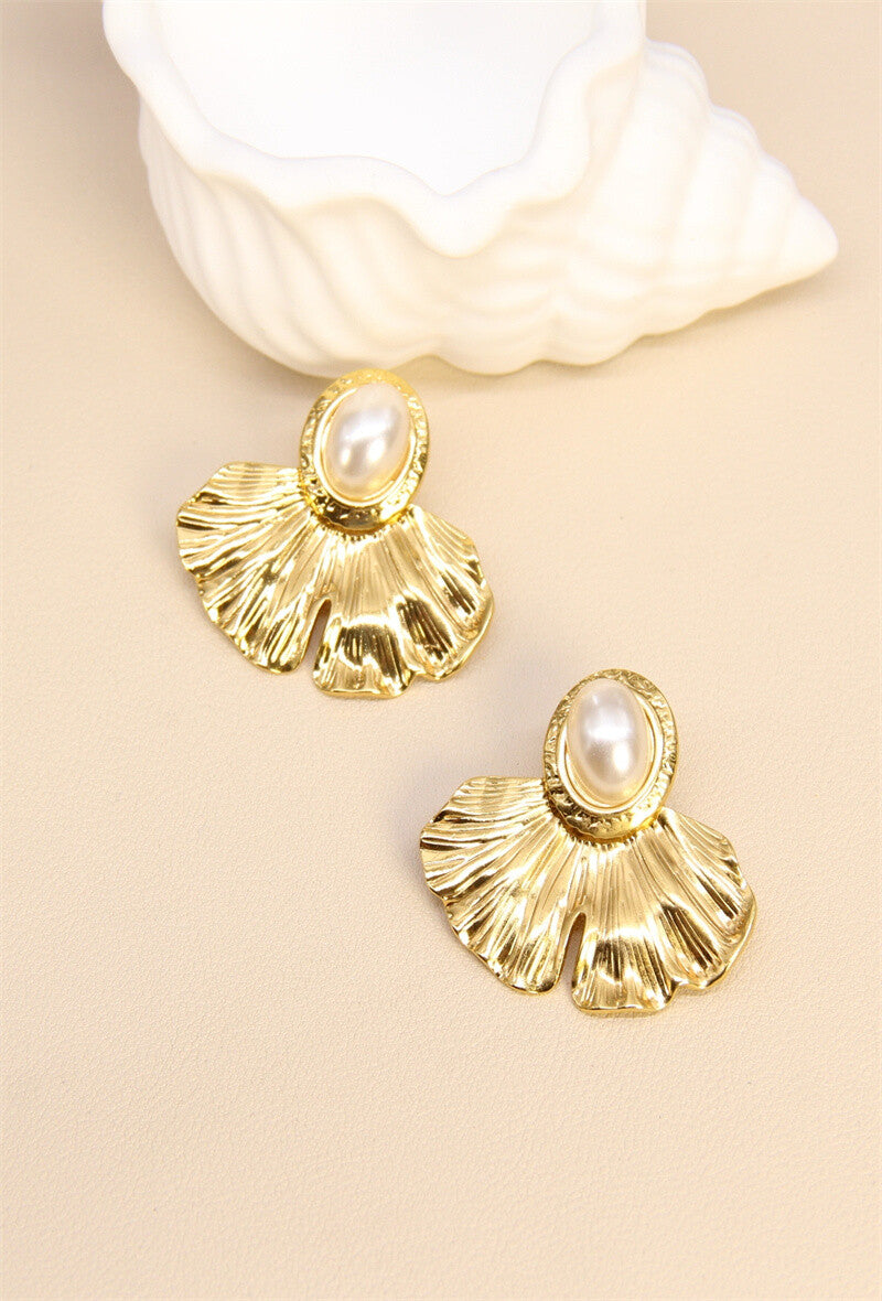 Earring, Pearl petal