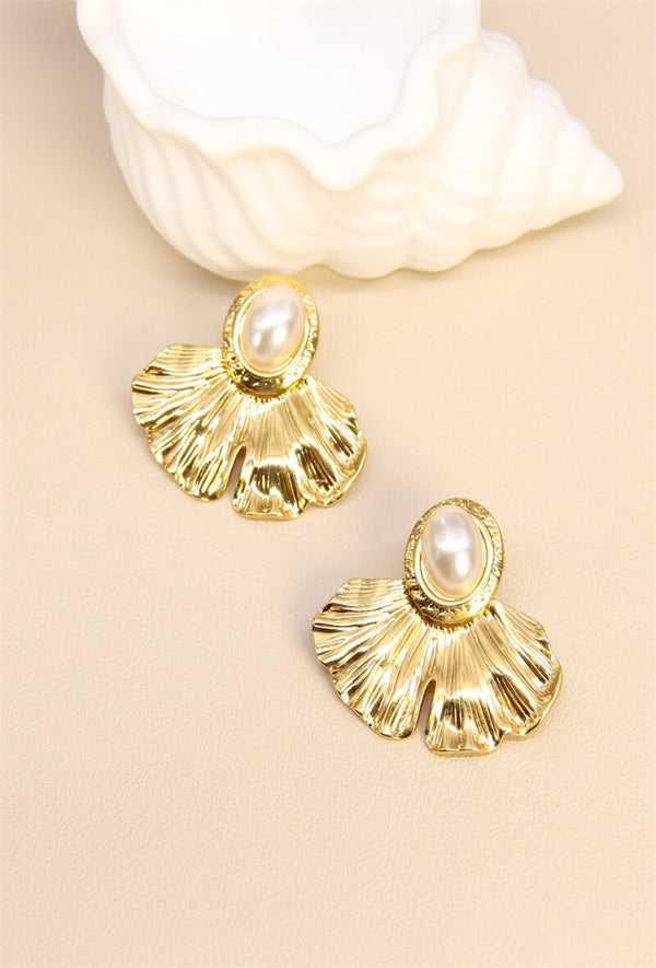 Earring, Pearl petal