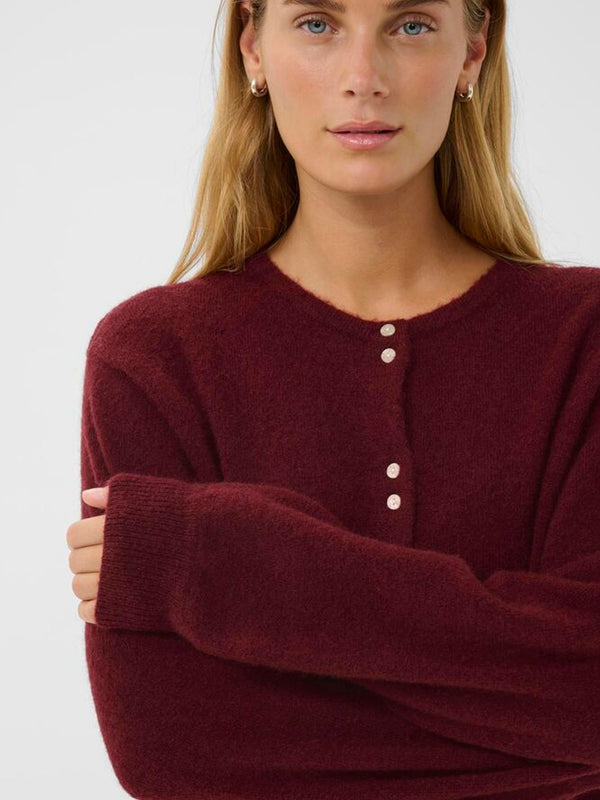 Ninell PW Cardigan, Burgunder
