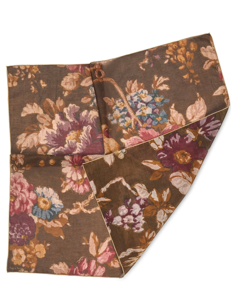 Light Daisy Scarf, Dark Olive