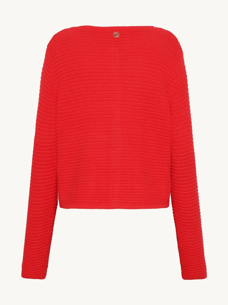 Chalina - Knitjacket, Red