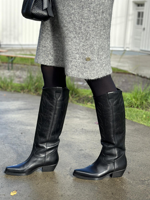 Richy Long Boots, Black