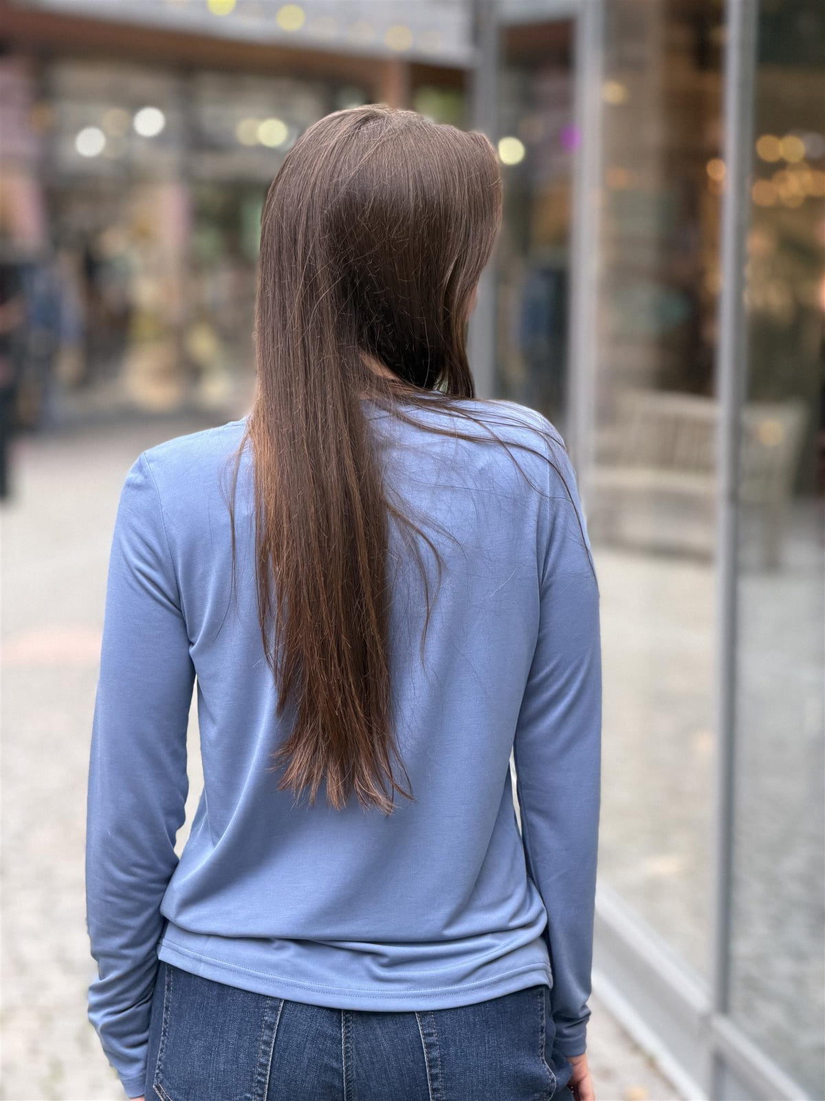Aila  T-shirt Longsleeve, Blue
