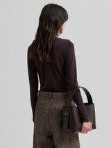 Matima O-Neck Tee, Brown