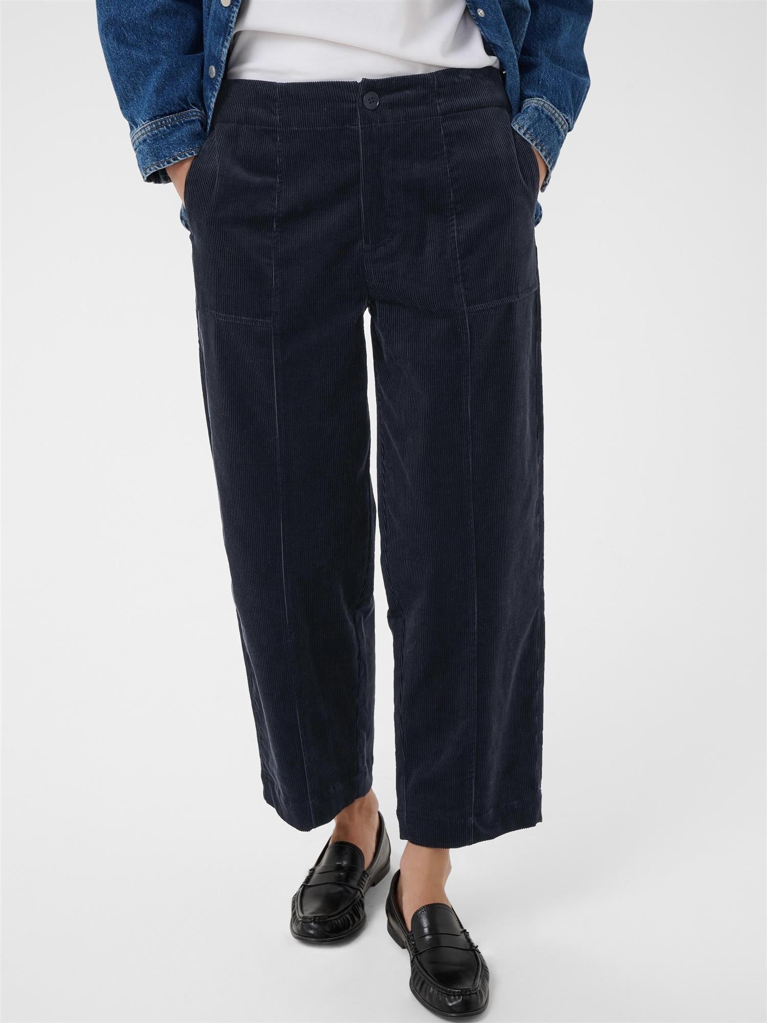 Netta PW Pants, Dark Navy
