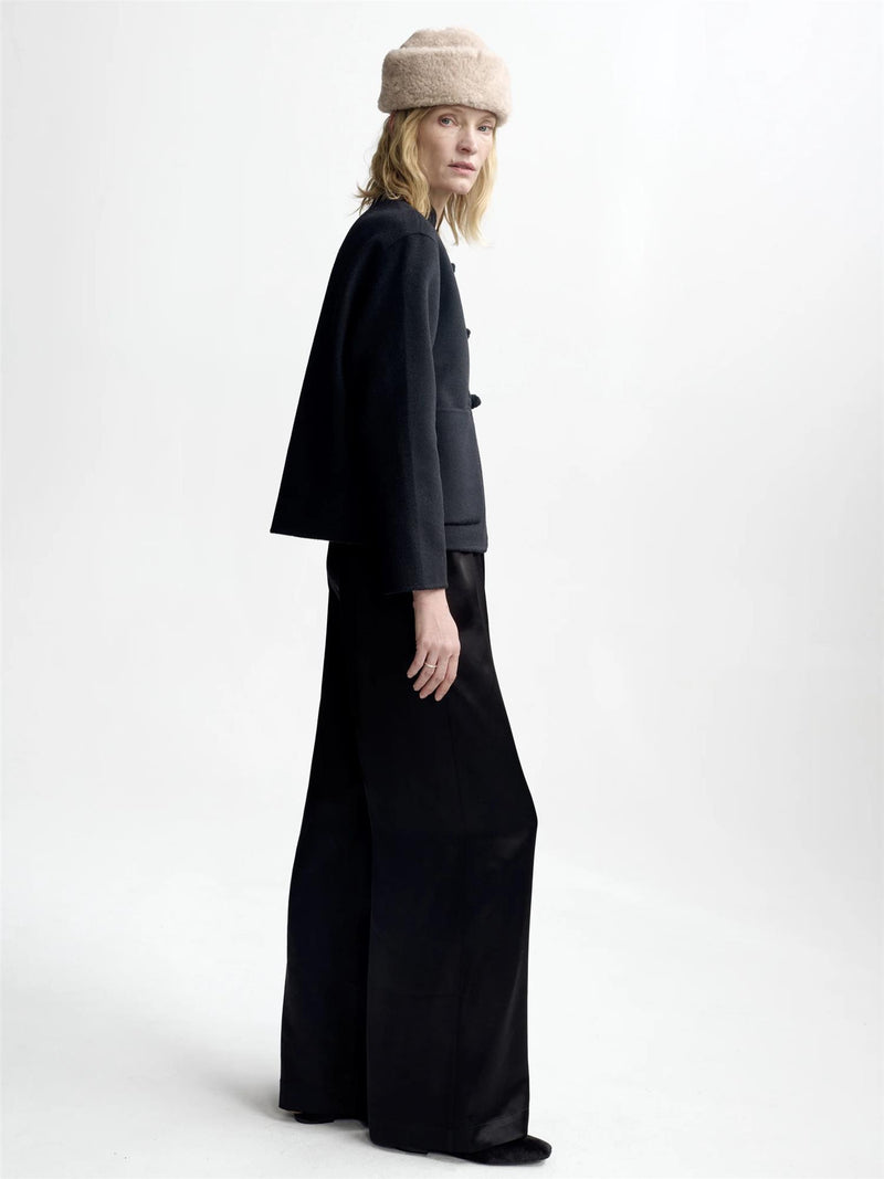 Phoebe wool jacket, Black
