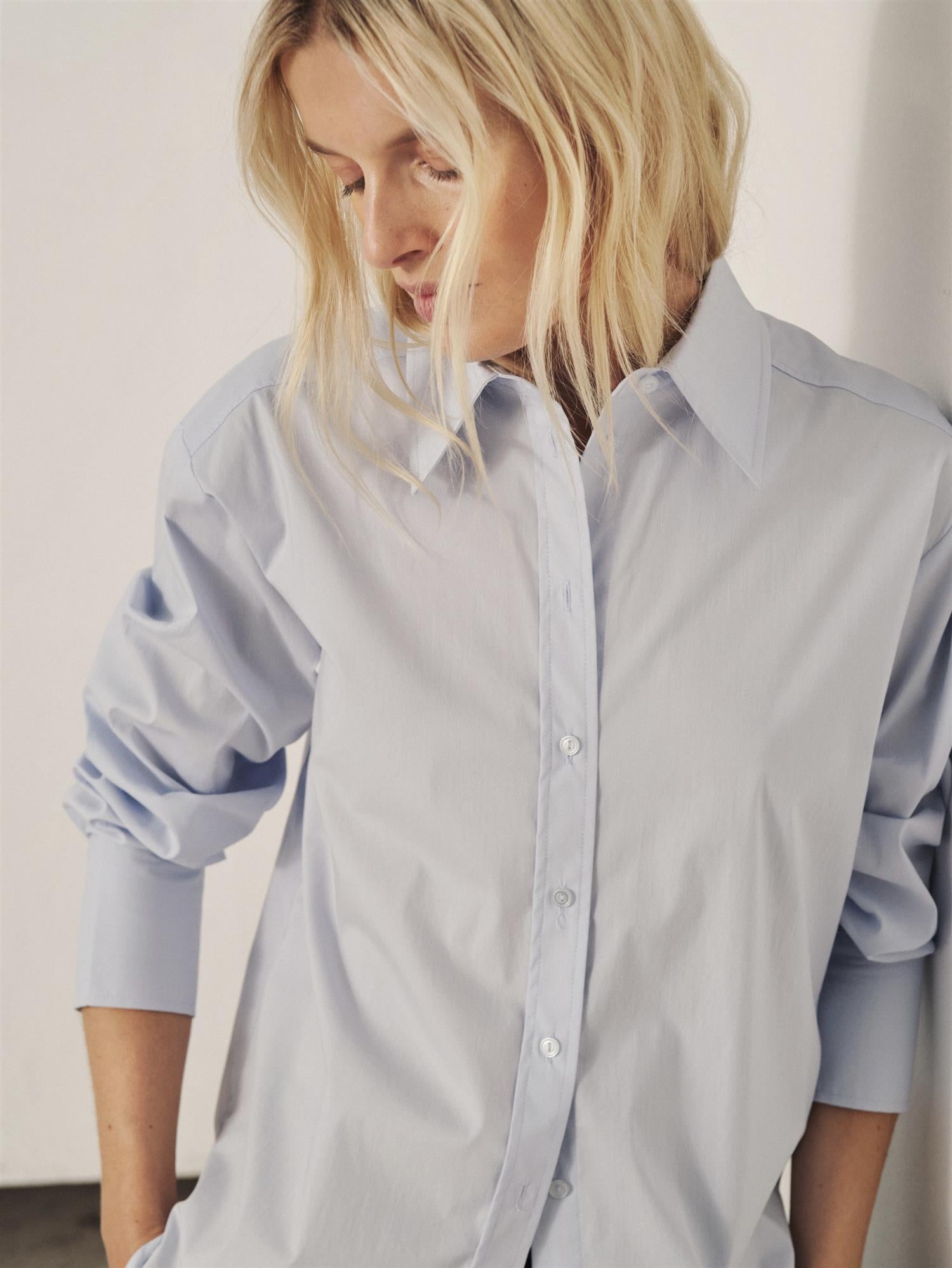 Zayna PW Shirt, Light Blue