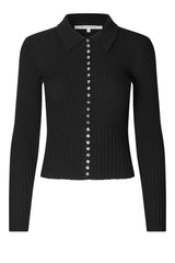 Jet Knit Cardigan, Black