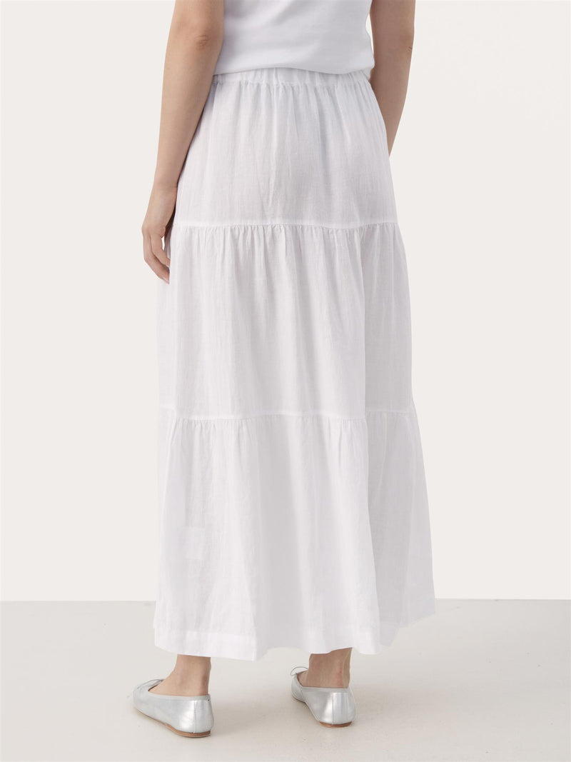 Getia PW Skirt, Bright White