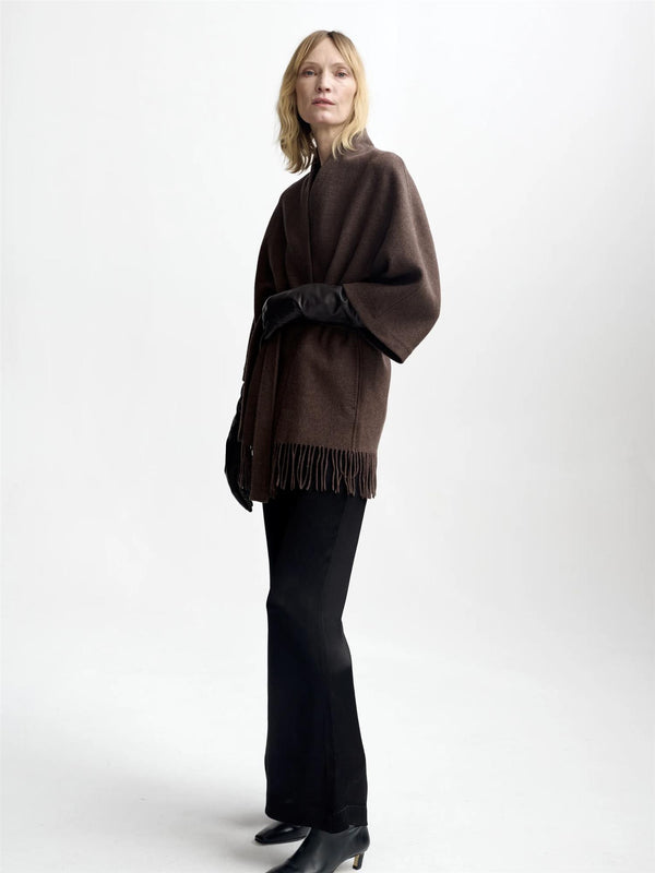 Akila Lambswool Jacket, Brown