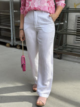 Tarita - Trousers Lin,  White