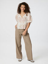 Timra Emb Rose Blouse, Dusty Rose