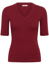 Dagna IW V T-shirt, Burgunder