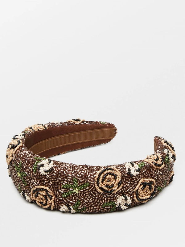 Florian Wide Beaded Hairbrace