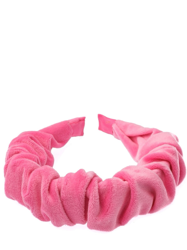 Velvet Hair Band Wave, Pink