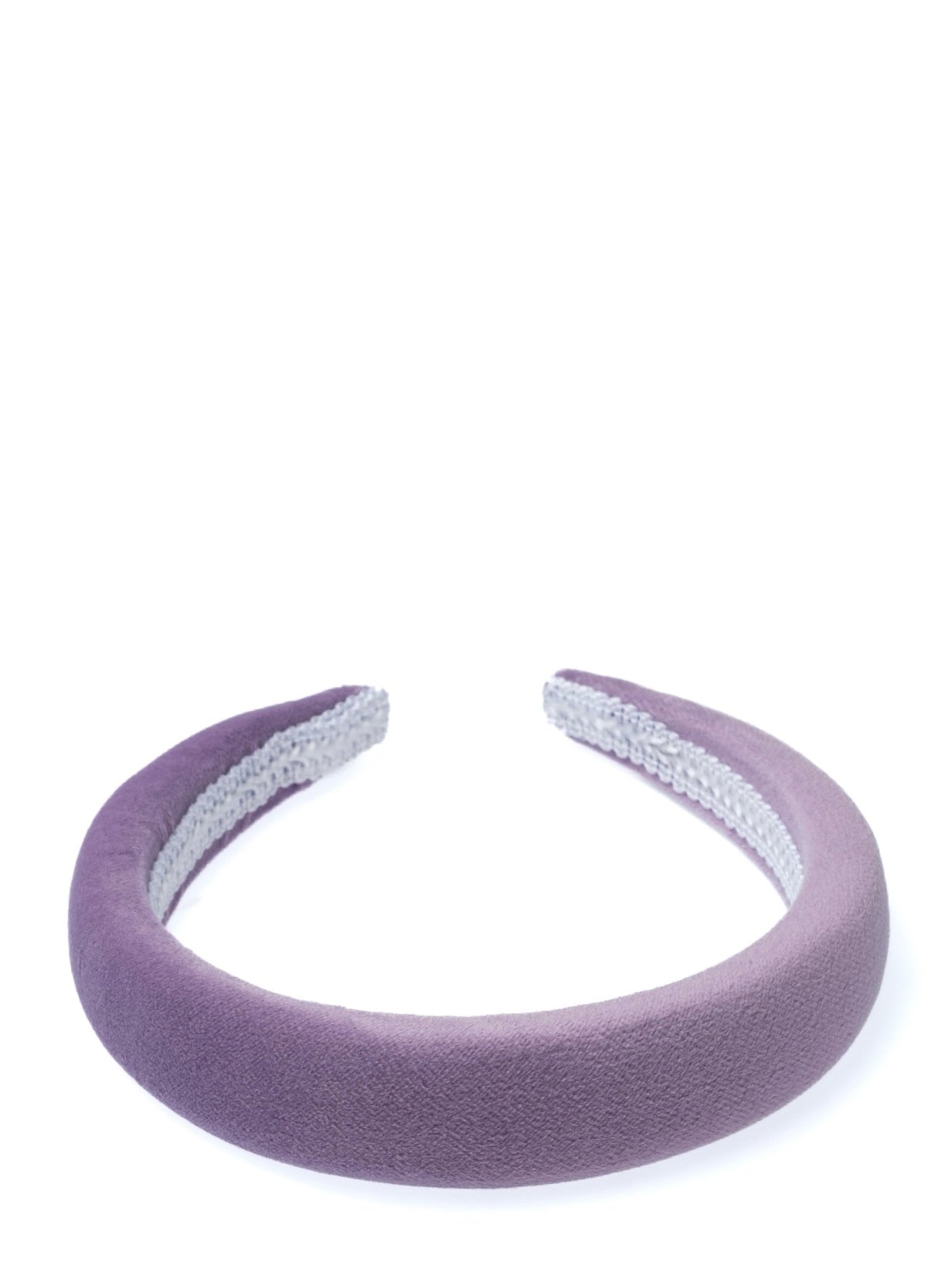 VELVET HAIR BAND BROAD, Lavendel
