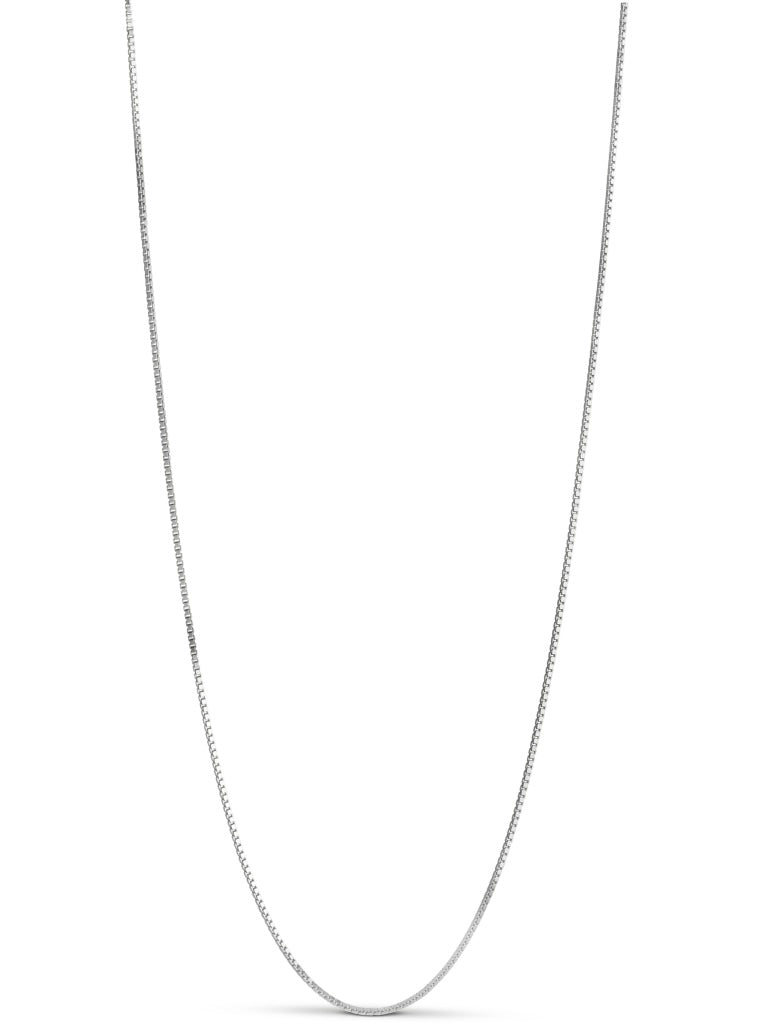Necklace, Box Chain 0,85 mm, silver