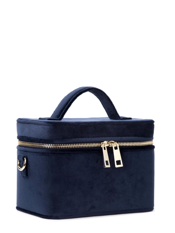 Velvet, Vanity Bag Small, Navy Blue